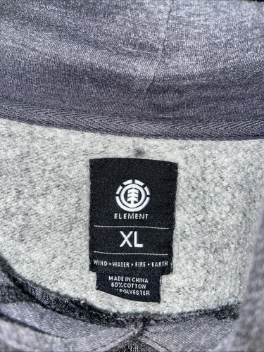 Vintage Element Hoodie Mens XL Sweatshirt Wind Water Fire Earth Skateboard - Picture 3 of 9