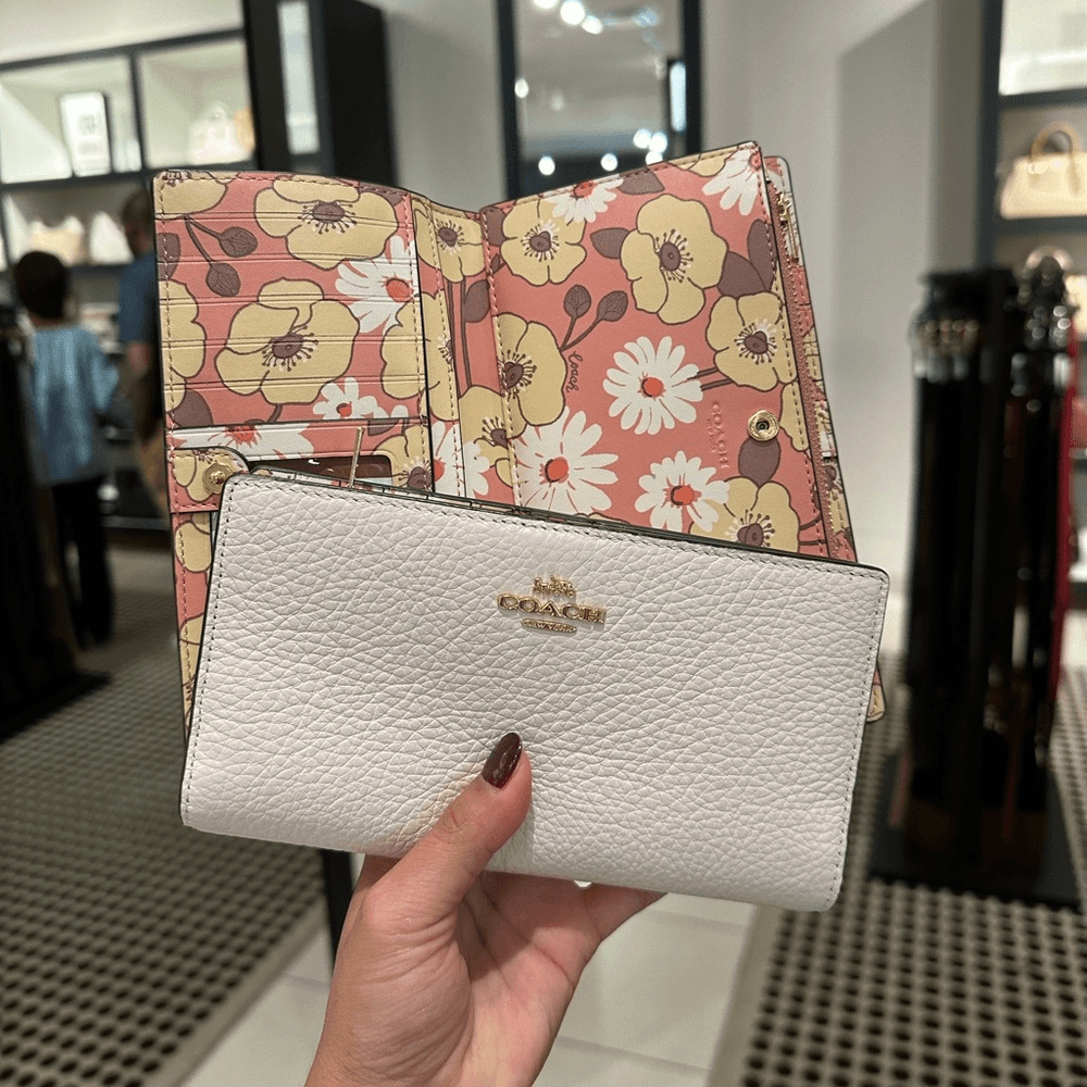 【COACH】 love leaf print Slim wallet New Authentic Coach Small Love Leaf Print Wallet | eBay