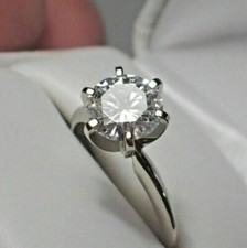 Lab-Created 3.30 Ct Round Cut White Diamond Wedding Ring 925 Sterling Silver