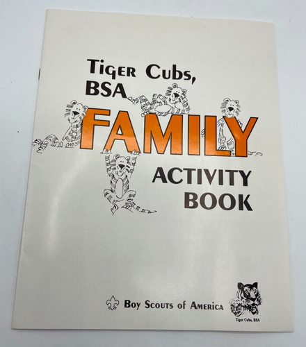 VINTAGE RARE Boy Scouts Tiger Cubs BSA Family Activity Packet 1992 - Picture 10 of 15