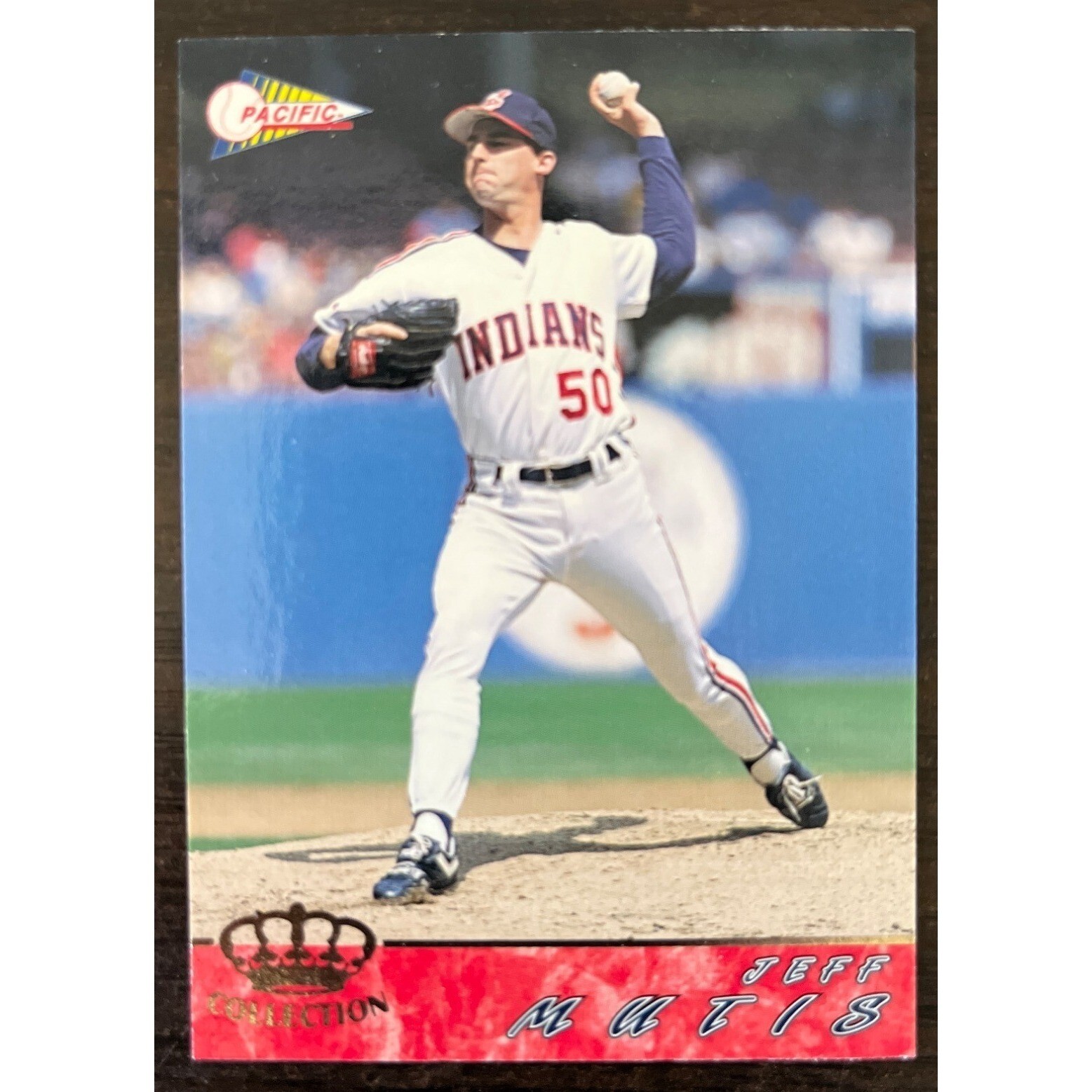 1994 Pacific Collection #178 Jeff Mutis Cleveland Indians MLB Baseball Card