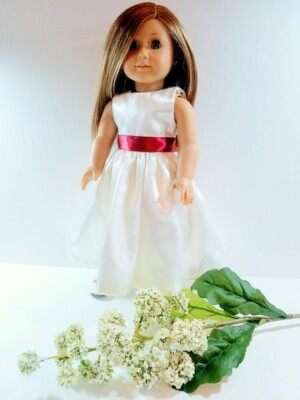 Ivory Satin dress for 18