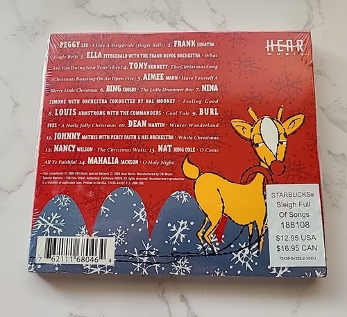 Sleigh full Of Songs NEW CD Christmas Holiday Music, 2004 Sinatra, Bennett, Ives - Picture 2 of 3