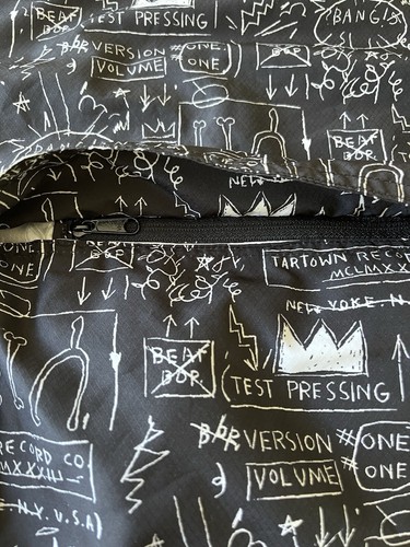 Herschel x Jean-Michel Basquiat Mens Medium Packable Hooded Windbreaker Pullover - Picture 6 of 19