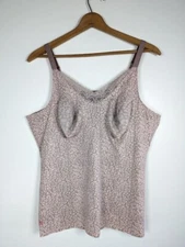Ruby Ribbon Cami Size 50 Style 1949 Diva Lace Shapewear Top Animal Print Y2K