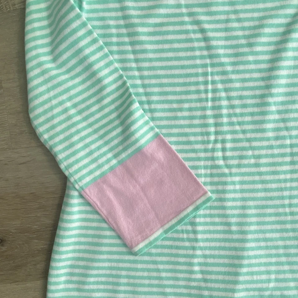 Vestido pulóver de punto a rayas Sail to Stable manga larga para mujer talla mediana Foto 4 de 4