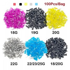 100Pcs/bag Dental Needle Tips for Etch Gel Composite Flow Applicator 18/19/20/23
