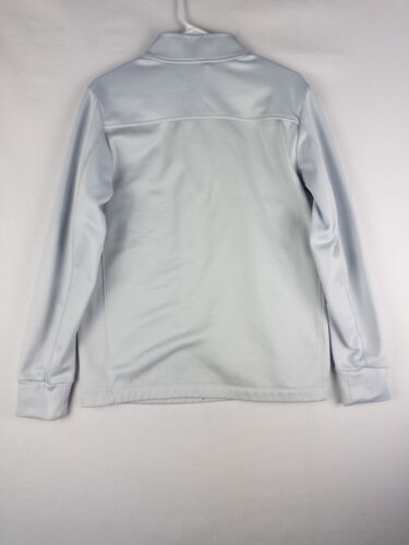 Nike Dri Fit Sweater Mens Small White Half Zip Pullover Golf Top Fleece - Picture 2 of 6