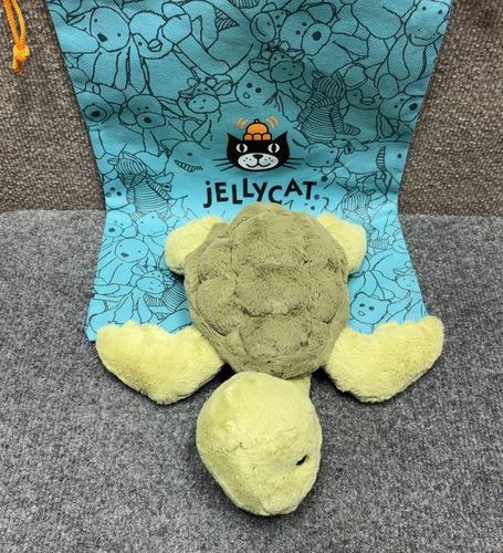 Jellycat London Tully Turtle Plush Green Stuffed Animal 11.5” NWOT RARE RETIRED - Picture 2 of 7