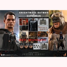 Hot Toys TMS038 Justice League Black Superman & Batman 1/6 Limited Figures Set