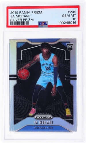 2019 Panini Prizm Ja Morant Silver Prizm #249 PSA 10 Rookie RC