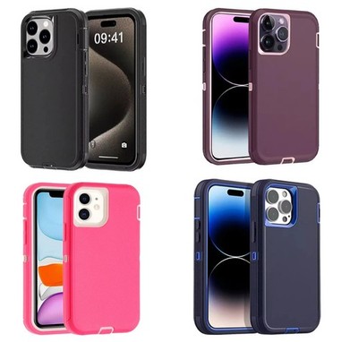 ShockProof Strong Armor Handyhülle für iPhone 17 16 15 14 13 12 11 Pro Max