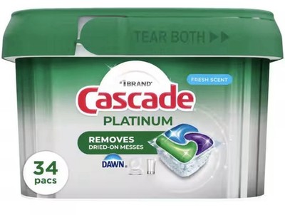 Cascade Platinum Dishwasher Pods - 34ct. New Sealed