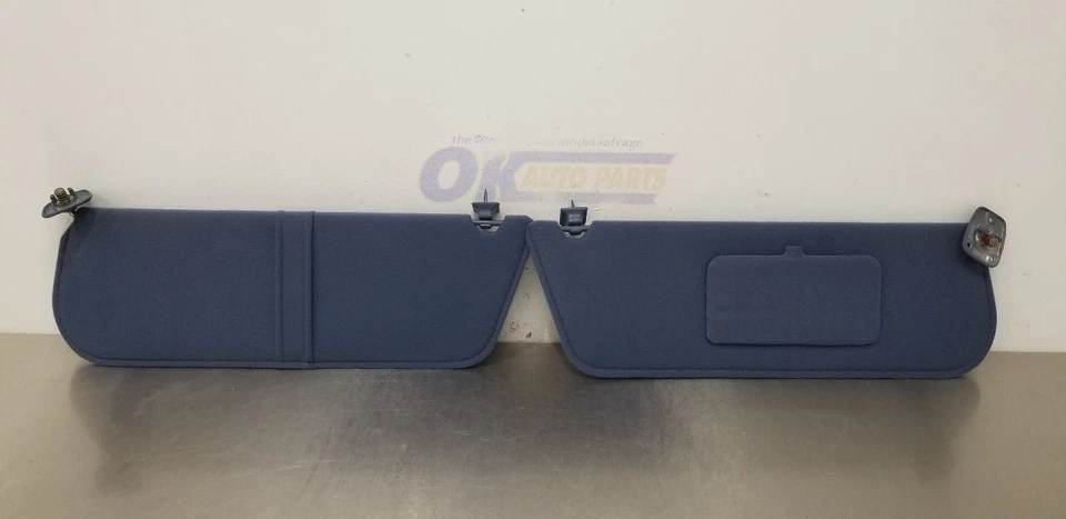 1995 FORD F250 SUPER DUTY SUN VISOR SET PAIR LEFT RIGHT BLUE - Image 2 of 4