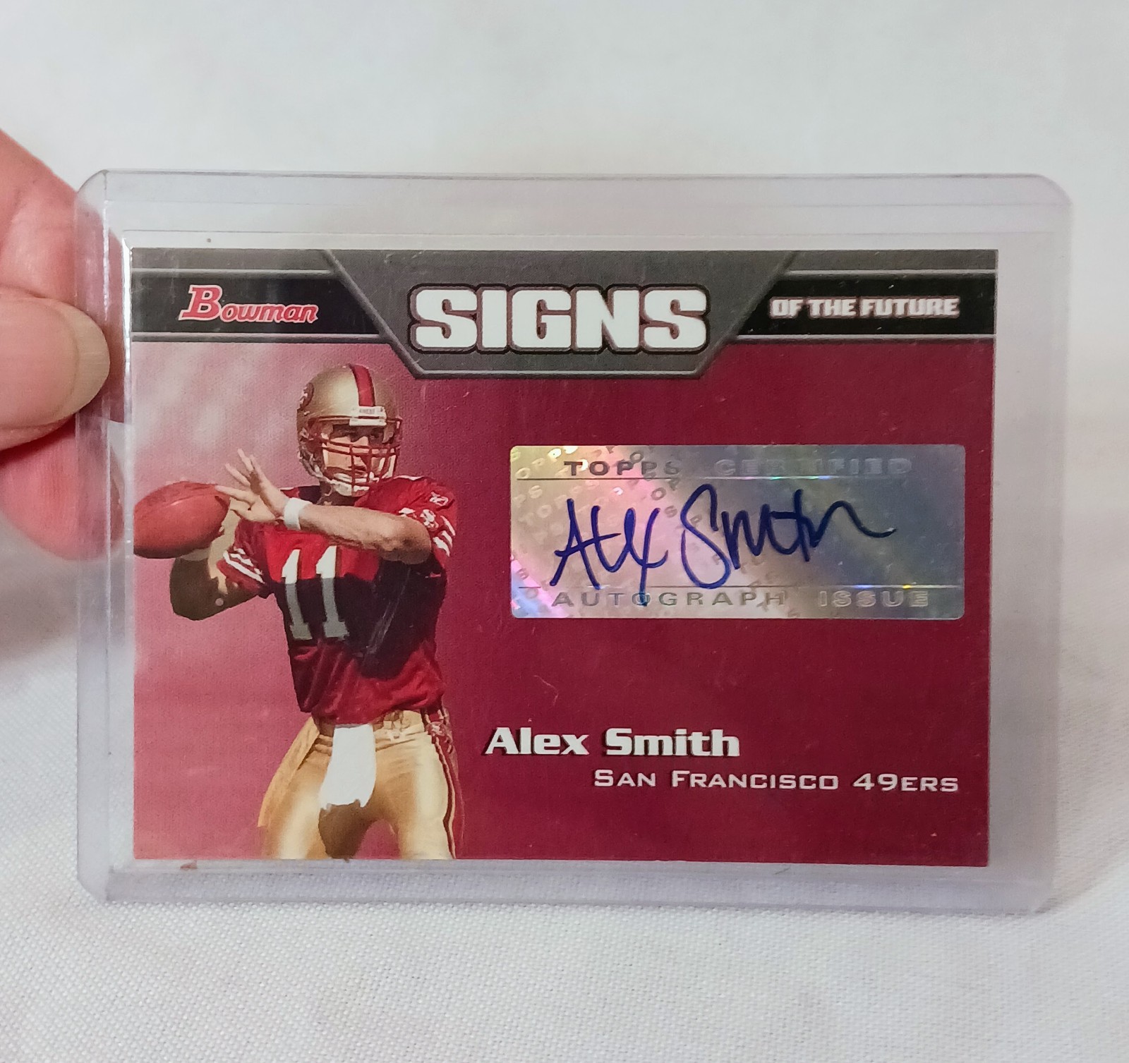 Alex Smith Bowman Signs of the Future #SFAS Base