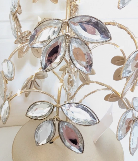 18" Illuminated Faceted Gem Tree Valerie Parr Hill Diamond HSN - Image 3 of 4