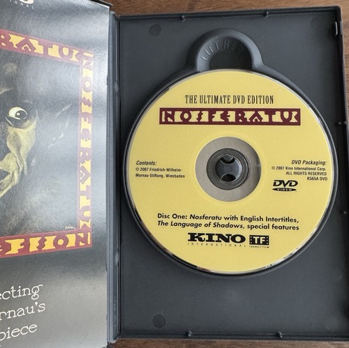 Nosferatu (1922) (2 DVD Set, 2007, Kino International, Ultimate Edition) Rare - Imagen 3 de 4