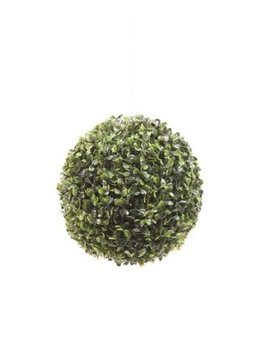 artplants Kunstpflanze Buchsbaum Kugel Fritz am Kunststoffgitter, Ø 20cm