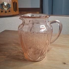 Vintage Pink Royal Lace Depression Glass Pitcher