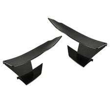 Kohlefaser Stil Auto Front Stoßstange Lip Splitter Fins Spoiler Flügel Canards
