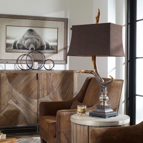 Uttermost 27960 Stag Horn 41" Tall Buffet Table Lamp - MultiColor - Picture 4 of 4