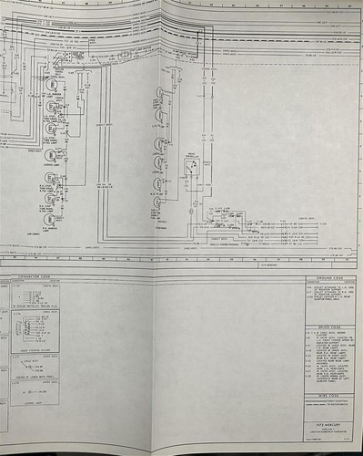 Diagramma Elettrico Pieghevole Mercury 1972 Monterey Marquis Colony Park - Foto 4 di 4