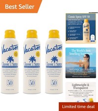 Broad Spectrum SPF 50 Sunscreen Spray, 6oz - Non-Aerosol  Eco-Friendly, 3-Pack