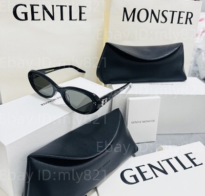GentleMonster Cocoa 01 Sunglasses Black Frame Black Lenses | eBay