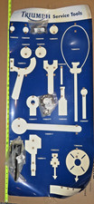 Triumph Motorcycle Service Sign Tools Wall Display With 3 Tools Triumph Motorcycle Service Sign Tools Wall Display With 3 Tools
