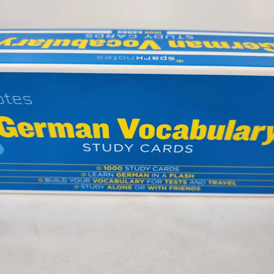 German Vocabulary SparkNotes Study Cards Language New - Image 4 of 4