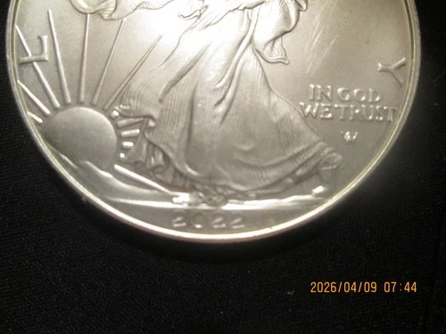 2022 American eagle silver $1 .999 fine silver BU T2