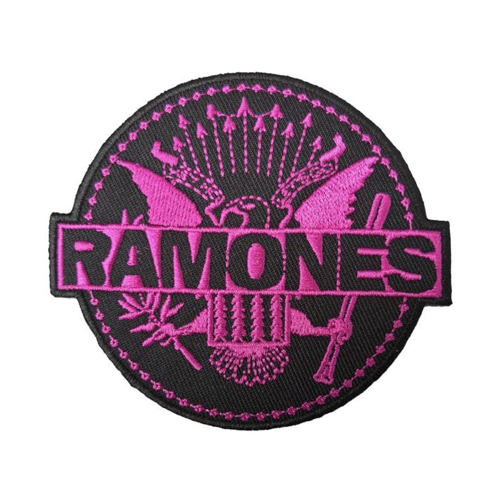 Ramones Pink Seal Iron On Patch NEW OFFICIAL