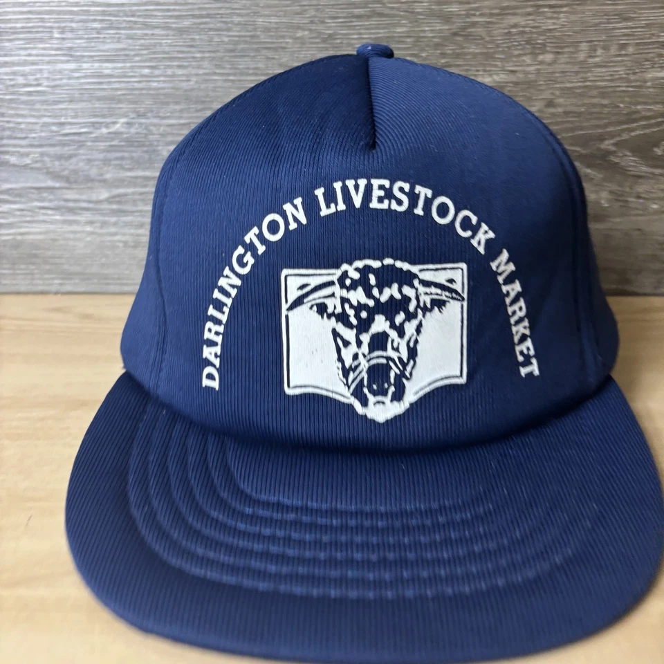 Gorra de colección Darlington Livestock Market Snap Back Trucker Promo para hombre años 80 Foto 2 de 4