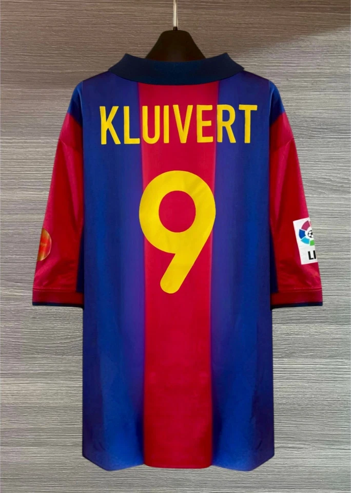 Maglia Calcio Barcellona 2000 Kluivert #9# Taglia XL Vintage - Immagine 2 di 4