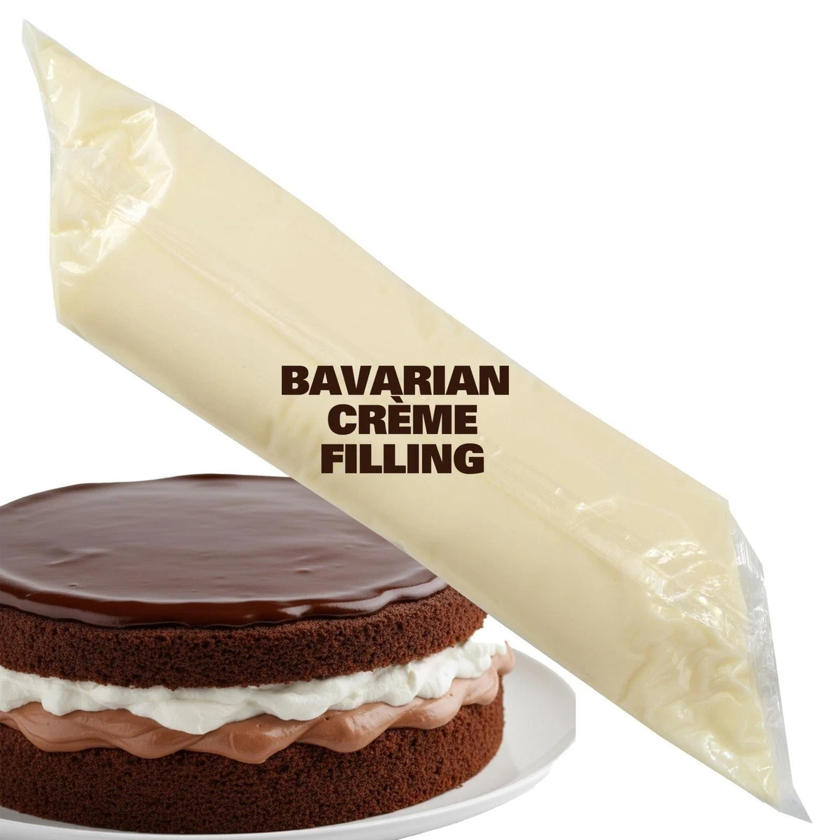 Gebäckfüllung 3er Pack, Rote Himbeere, French Bavarian Crème, Erdbeere, 2...