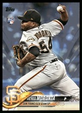 Reyes Moronta San Francisco Giants 2018 Topps Blue #519 SN /50