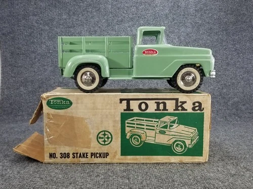Tonka 1960s No 308 Stake Pickup w/Box Nicely Restored