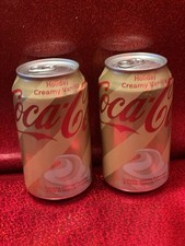 2 Cans NEW LIMITED EDITION COCA COLA HOLIDAY CREAMY VANILLA SODA COKE Limited