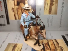 Cowboy On Horseback (Porcelain,Ceramic) Toy Figure