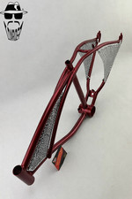 ORIGINAL LOWRIDER 20” Red Tank Frame Classic Bicycles w/Top & Bottom Inserts.