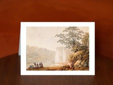 A Ferry Boat at Fennor Rock on the River Boyne, County Meath - A5 Card