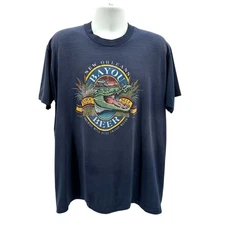 Vintage Screen Stars Best Mens XXL Shirt New Orleans Bayou Beer Single Stitch