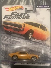 Hot Wheels Fast & Furious - 1/4 Mile Muscle '67 Chevrolet Camaro - Yellow