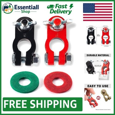 Durable 200 Amp Battery Terminal Clamps   Universal Fit for Vehicles & Boats