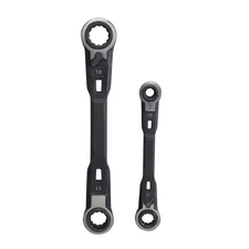 2Pcs Ratchet Wrench Plumbing Tool Professional Automotive Work Maintenance