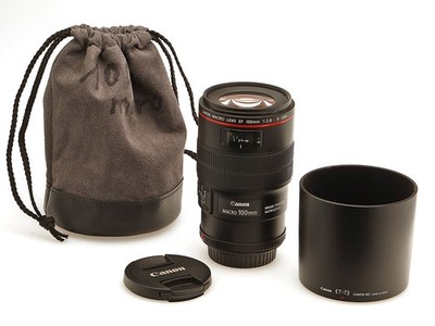 Canon Makro Objektiv EF 2.8 / 100 mm L IS USM für Canon EF Bajonett / L-Objektiv