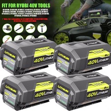 1 4PACK For Ryobi 40V 6.0Ah 4.0Ah Lithium Ion Battery 40-Volt OP40605VNM OP40602
