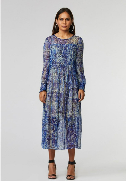 Gorman x Mangkaja blue dress. Size 14