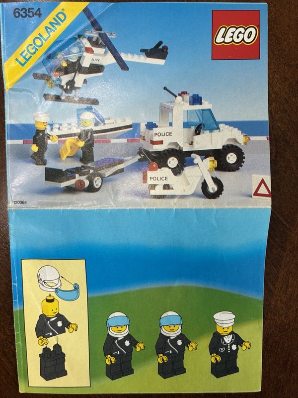 Lego Town Pursuit Squad (6354) Instruction Booklet Only