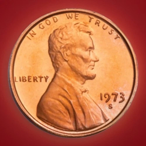 1973-S US Lincoln Memorial Cent RED BU From Original Roll FAST SHIPPING